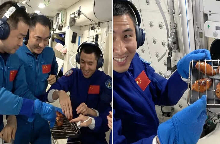 अंतरिक्ष में पहला &lsquo;तंदूरी&rsquo; धमाका, एस्ट्रोनॉट ने जीरो ग्रैविटी में यूं पकाए चिकन विंग्स