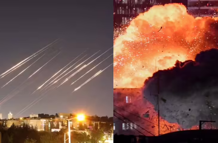 दक्षिणी इज़राइल में केमिकल प्लांट पर मिसाइल हमला, वीडियो में देंखे भीषण आग और जहरीले रिसाव का खतरा