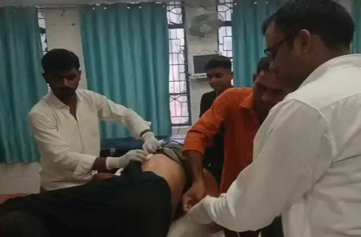 कूड़ासन गांव में वारदात से मचा हड़कंप, गंभीर हालत में घायल युवक हायर सेंटर रेफर