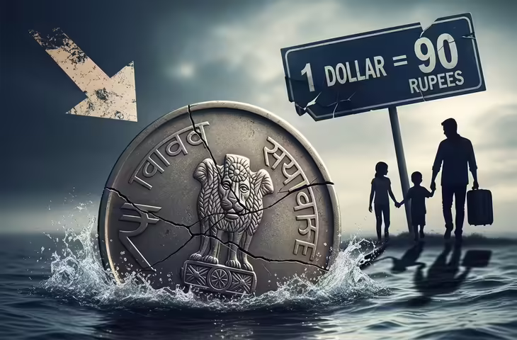 Dollar vs Rupee: भारतीय करंसी पर छाए संकट के बादल! रूपए ने छुआ 900 का आंकड़ा, जाने क्यों आ रही गिरावट ?