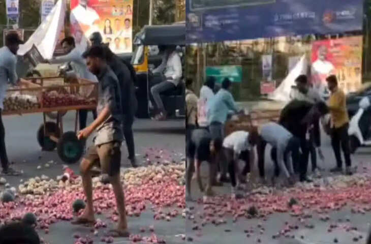 सड़क पर पलटा सब्जी वाले का ठेला, मदद के लिए उमड़े लोग; इंसानियत की मिसाल ने जीता दिल