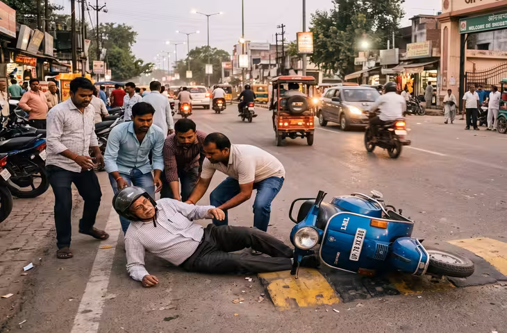 स्कूटी चलाते समय ENT डॉक्टर को आया हार्ट अटैक, बेकाबू होकर स्पीड ब्रेकर से उछली गाड़ी; सड़क पर गिरने से मौत