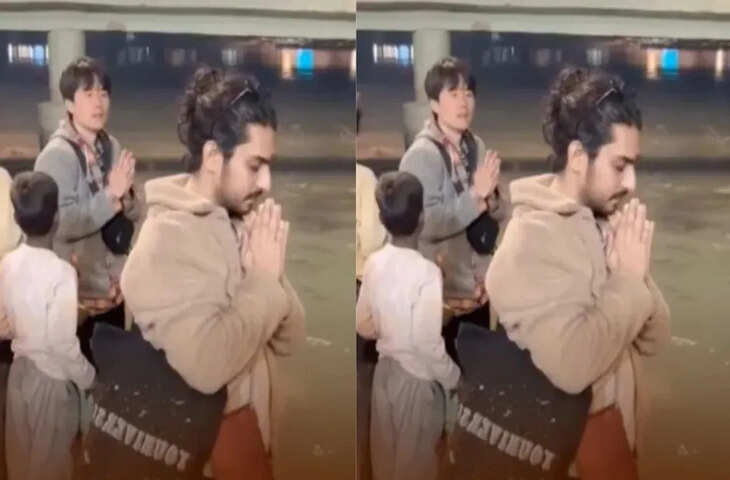 विदेशी बंदे पर चढ़ा भक्ति का &lsquo;जादू&rsquo;, ऋषिकेश से सामने आया दिल छू लेने वाला दृश्य, देखें वीडियो