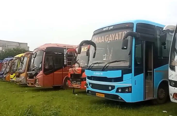 खाटूश्यामजी में प्राइवेट बसों और टैक्सियों की हड़ताल, वीडियो में देंखे श्रद्धालु फंसे