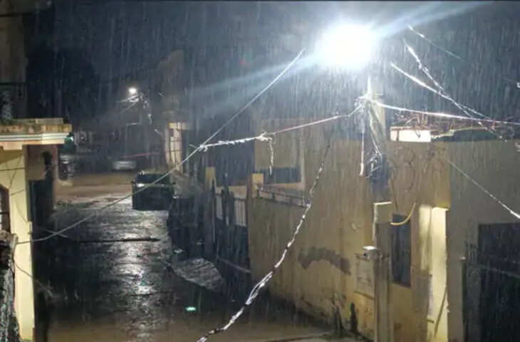जालौन में 16 घंटे से लगातार बारिश, गर्मी से राहत लेकिन जलभराव की बढ़ी चिंता