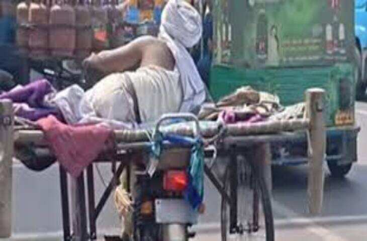 बाइक को बंदे ने जुगाड़ से बना दिया चार पहिया, 'बिहारी टैलेंट' देख लोग बोले- पुष्पक विमान के टक्कर की चीज