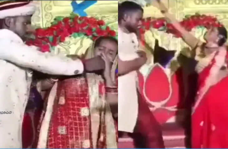 शादी बनी अखाड़ा! फेरे खत्म होते ही दूल्हा-दुल्हन के बीच छिड़ी लड़ाई, VIDEO वायरल