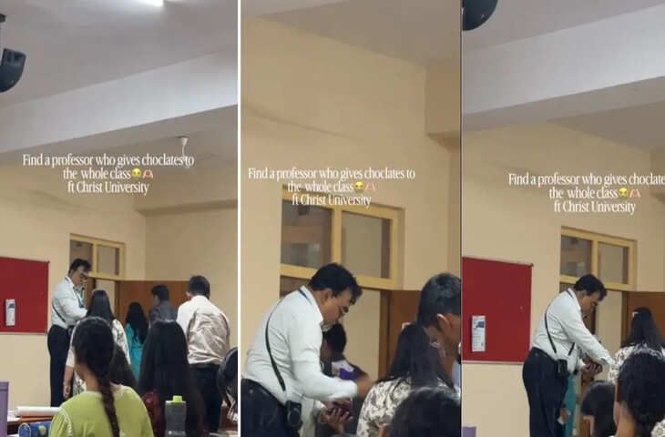 क्लास में प्रोफेसर ने छात्रों को बांटी चॉकलेट, दिल छू लेने वाले अंदाज ने जीता लोगों का दिल