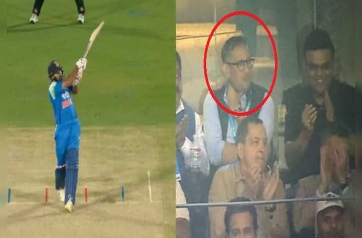 रोहित शर्मा के चमत्कारी छक्के को देख उछल पड़े जय शाह, लेकिन अजीत अगरकर का था ऐसा रिएक्शन, वायरल हुआ VIDEO