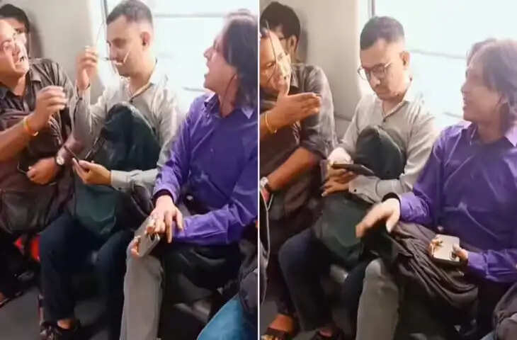 नवाब है तू कहीं का... बैठने के तरीके को लेकर दिल्ली मेट्रो में भिड़े दो यात्री, एक-दूसरे को किया जमकर बेइज्जत