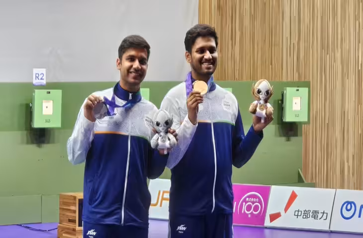 एशियन गेम्स में भारत का शानदार प्रदर्शन: 5वें दिन चमके एथलीट्स, शूटिंग, वुशु और रोइंग में जीते 3 पदक