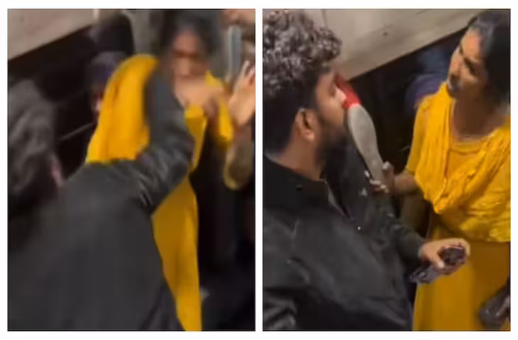 ट्रेन के गेट पर पहले बहस, फिर थप्पड़&hellip; VIDEO में कैद हुआ पूरा विवाद