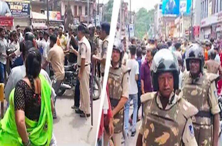 ग्वालियर में विवेक मीणा हत्याकांड के बाद बवाल, चक्काजाम कर रहे लोगों पर पुलिस का हल्का लाठीचार्ज