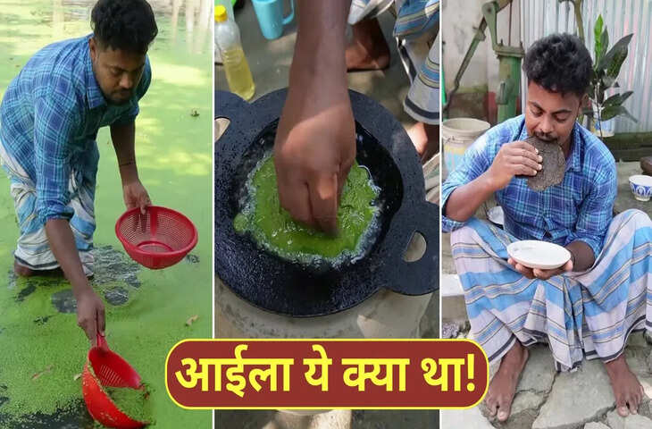शख्स ने काई से बनाया पैनकेक! फिर खाकर दिया ऐसा रिएक्शन, VIDEO हो गया वायरल