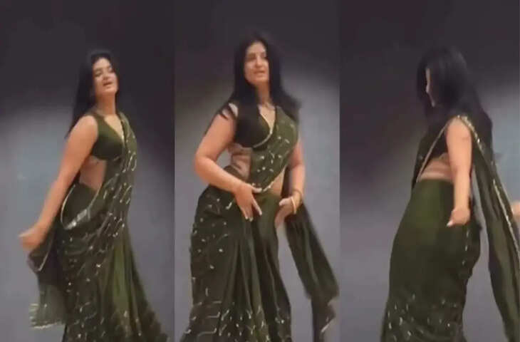 Viral Video: &lsquo;Afghan Jalebi&rsquo; पर हरी साड़ी में लड़की का हाईवोल्टेज डांस, जिसने देखा वो दे बैठा दिल&nbsp;