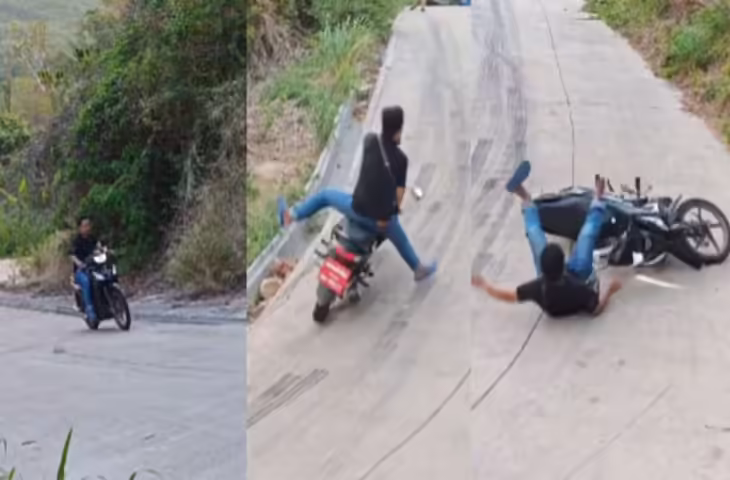 Viral Video: पहाड़ पर स्कूटी चढ़ाने का जोश पड़ा भारी, इंजन ने छोड़ा साथ और मालिक लुढ़कता हुआ पहुंचा नीचे
