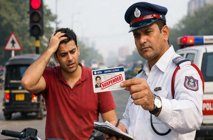 दिल्ली में ट्रैफिक नियमों का सख्त डंडा, 5 से ज्यादा चालान पर ड्राइविंग लाइसेंस रद्द होने का नया नियम लागू