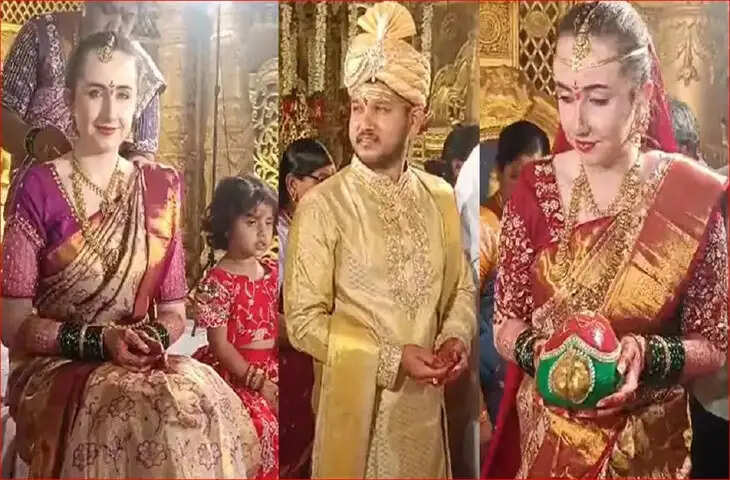 5 साल के प्रेम के बाद साई चरण और लंदन की मिया मे ने हिंदू रीति-रिवाजों से रचाई शादी, परिवारों की सहमति से बना यादगार बंधन