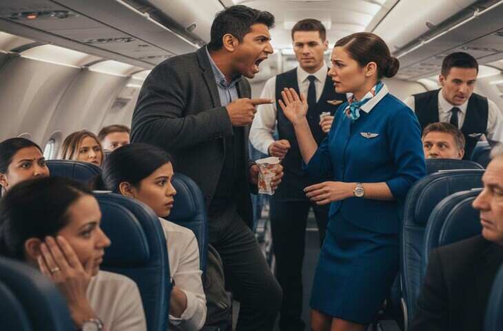 वीडियो में देखें! दुबई-जयपुर स्पाइसजेट फ्लाइट में हंगामा, क्रू से  अभद्रता करने वाला पैसेंजर गिरफ्तार