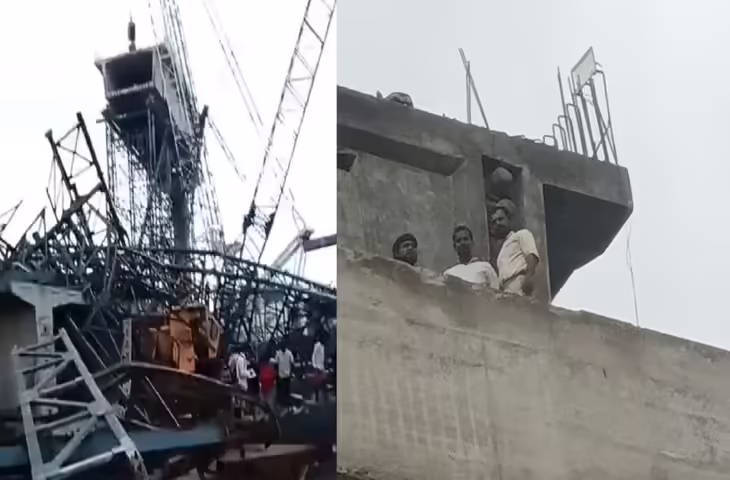 यूपी में बाढ़-बारिश का कहर: बेतवा का पुल ढहा, सहारनपुर में पानी के तेज बहाव में बहीं दुकानें