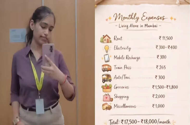 मुंबई की लड़की ने गिनाए महीने भर के खर्च, वायरल वीडियो देख हैरान रह गए लोग