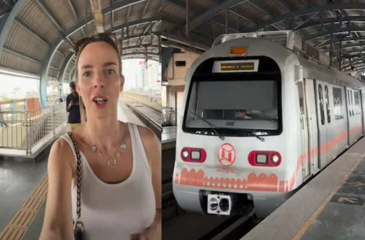 जयपुर मेट्रो में पहली बार बैठीं Russian Vlogger, सफाई और सुरक्षा देख दिया मजेदार रिएक्शन, वायरल वीडियो..