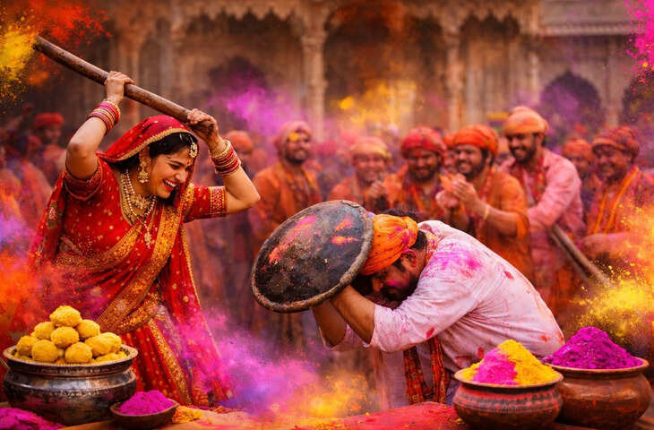 श्रीकृष्ण जन्मस्थान में लट्&zwnj;ठमार होली महोत्सव का आगाज, वीडियो में जाने 50 हजार से ज्यादा भक्त पहुंचे