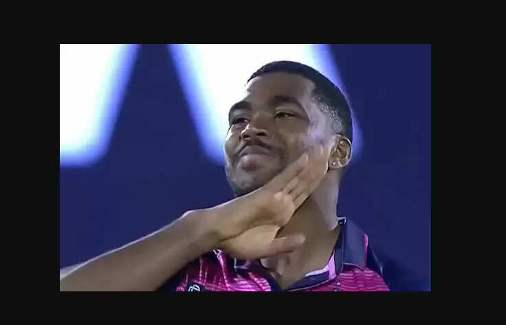 obed mccoy pushpa style celebration  -11-1-111111