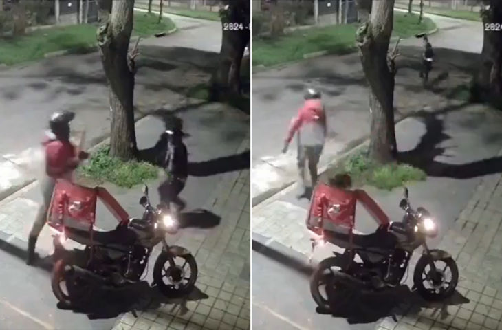 और करो और लूटने की कोशिश डिलीवरी बॉय ने भगा भगा के मारा