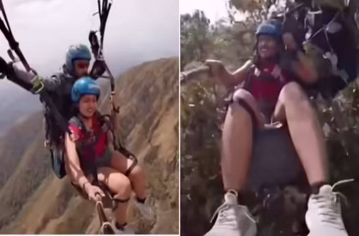 एडवेंचर स्पोर्ट्स के बीच हादसे का वीडियो वायरल, पैराग्लाइडिंग से पहले सुरक्षा पर उठे सवाल