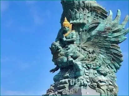 the tallest statue of lord Vishnu is in muslim country Indonesia built in 24 years at the cost of billions&nbsp;