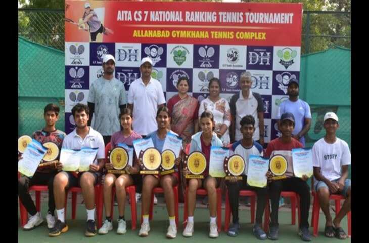यूपी के खिलाड़ियों ने एआईटीए टेनिस खिताब जीता