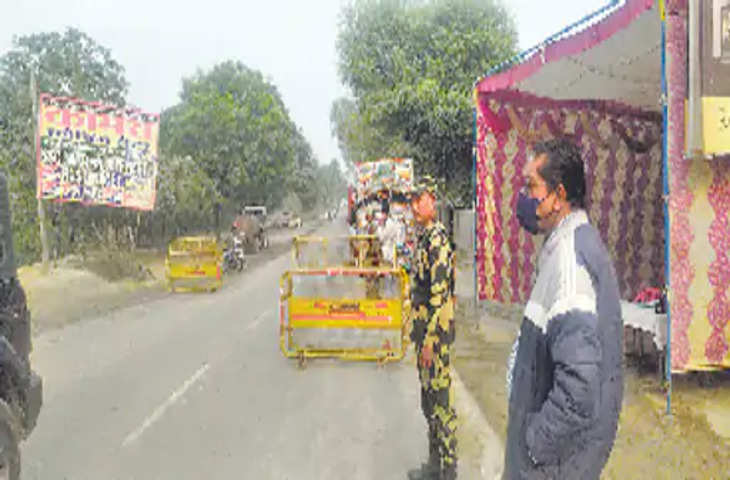 Sri ganganagar चूनावढ़ कोठी नाके पर की जा रही वाहनों की सघन जांच