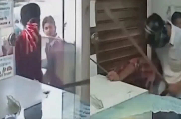 मोबाइल शॉप में घुसे बदमाश लेकिन उल्टा पड़ गया प्लान, वीडियो में अंजाम देख आपकी भी छूट जाएगी हंसी&nbsp;