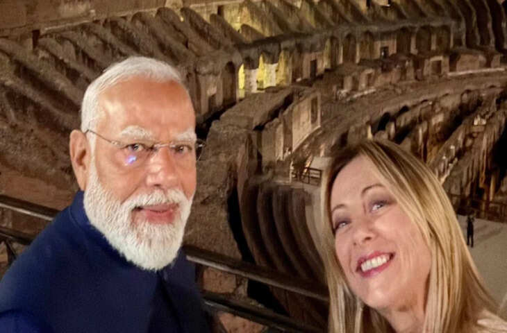 'रोम में आपका स्वागत है मेरे दोस्त...' इटली में PM मोदी का ग्रैंड वेलकम, मेलोनी ने प्रधानमंत्री के साथ शेयर की तस्वीरे&nbsp;