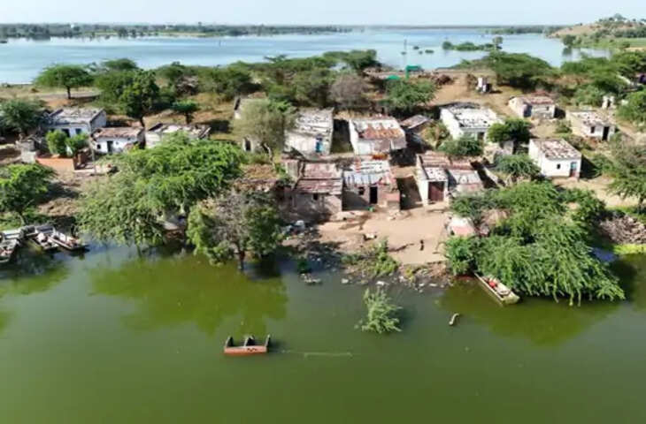 9 साल बाद फिर डूब का खतरा: कागजों में डूब से बाहर बताए परिवारों के आंगन तक पहुंचा बैक-वाटर; ग्रामीणों में चिंता