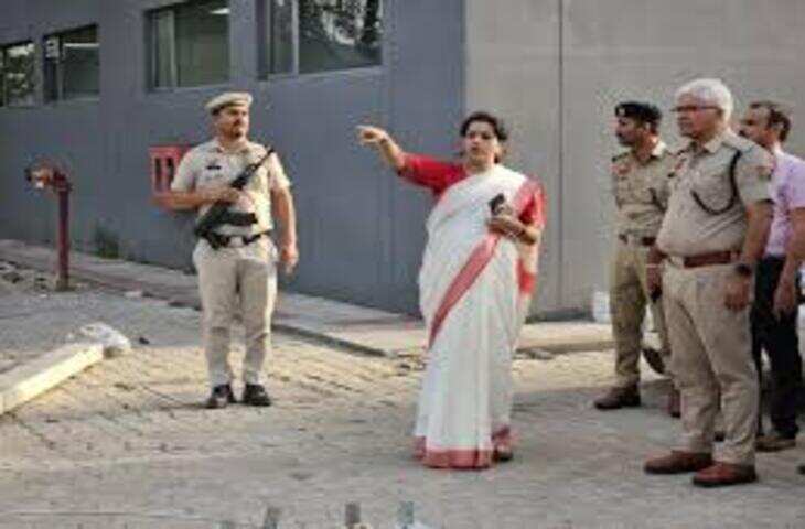 पंचकूला डीसीपी कौशिक ने राज्य स्तरीय समारोह की तैयारियों का निरीक्षण किया