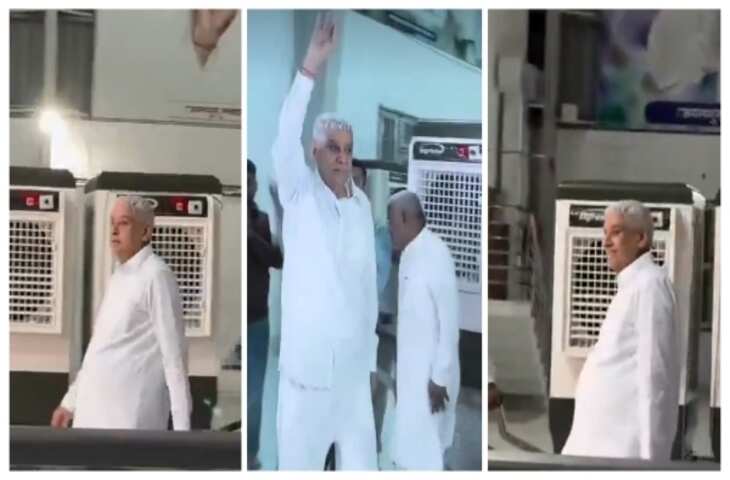 Video Viral: 11 साल बाद जेल से बाहर आए संत रामपाल, भीषण गर्मी में पीछे-पीछे चलते दिखे कूलर, यूजर्स हैरान​​​​​​​