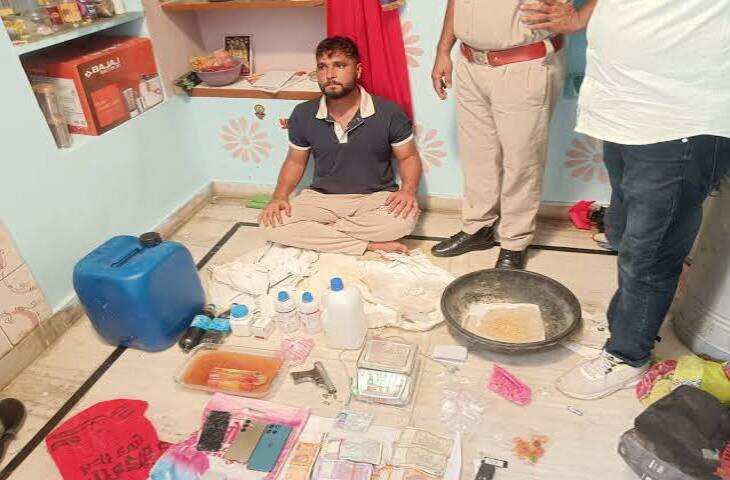 नागौर में MDMA फैक्ट्री का मालिक बैंक मैनेजर गिरफ्तार, बिना रेंट एग्रीमेंट किराए पर दिया था मकान; थार जब्त