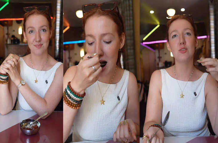 ब्रिटिश लड़की ने पहली बार खाया गुलाब जामुन, दिया ऐसा रिएक्शन, लोगों को भा गया VIDEO