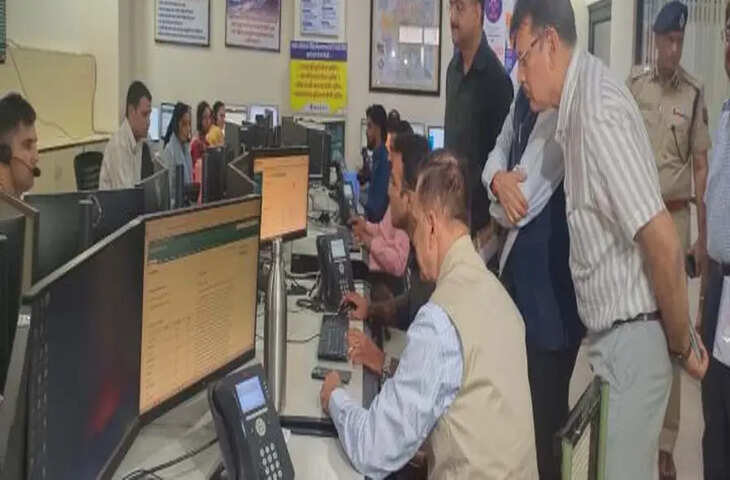 मुख्य सचिव वी. श्रीनिवास ने किया अभय कमांड कंट्रोल सेंटर का निरीक्षण, वीडियो में जाने अपराध मॉनिटरिंग व्यवस्था की समीक्षा