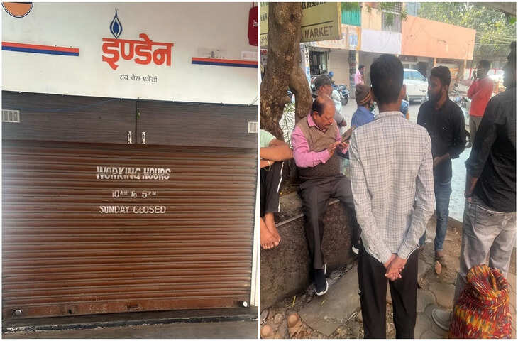 में रसोई गैस सिलेंडर की आपूर्ति करने वाली राय गैस एजेंसी एक बदमाश की धमकी की वजह से बंद