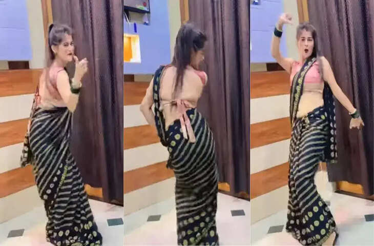 Bhabhi Dance: भाभी की खूबसूरती और शानदार डांस मूव्स ने लूटी महफिल, सोशल मीडिया पर छाया वीडियो