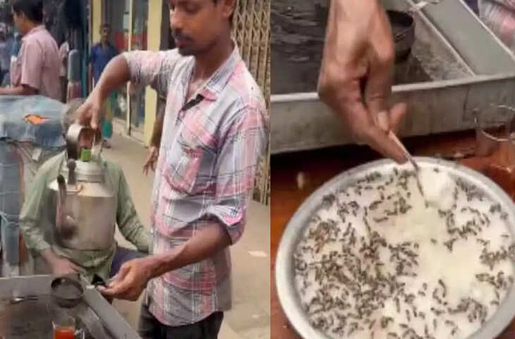 मक्खियों से भरी चीनी से बना रहा था चाय, सड़क किनारे दुकान का वीडियो वायरल; लोगों ने उठाए सवाल