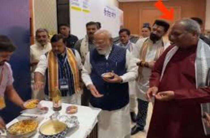 भारत मंडपम में पीएम मोदी ने लिया झालमुड़ी का स्वाद, कार्यक्रम का वीडियो चर्चा में