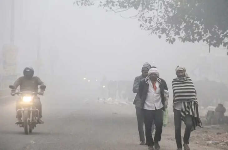 बारिश से यूपी के कई जिलों में बढ़ी ठिठुरन, AQI से नहीं मिली राहत