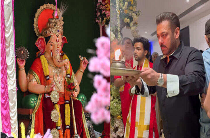 सोहेल खान के घर विराजे गणपति बप्पा, वीडियो में देखें पूजा में जुटा खान परिवार; सलमान के आने की भी चर्चा