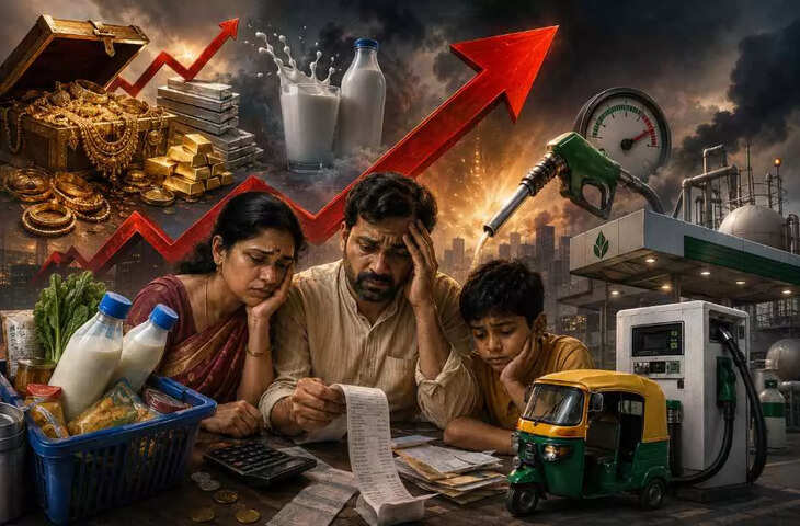 महंगाई का ट्रिपल अटैक: सोना-चांदी के बाद दूध और CNG ने बढ़ाया आम आदमी का बजट, जेब पर बढ़ा बोझ