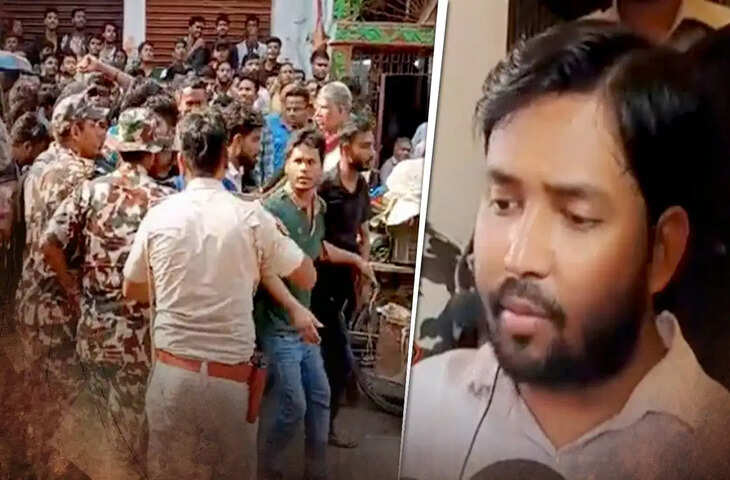 खान सर के कोचिंग सेंटर के बाहर भारी सुरक्षा, फायरिंग के बाद छात्रों का प्रदर्शन