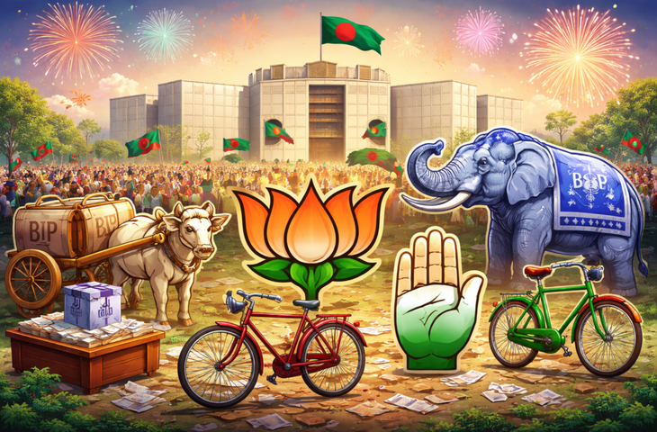 बॉर्डर पार भी खिला कमल! बांग्लादेश चुनाव में BJP ने 6 सीटें जीती,&nbsp;'साइकिल' पंचर तो 'हाथी' हुआ पस्त